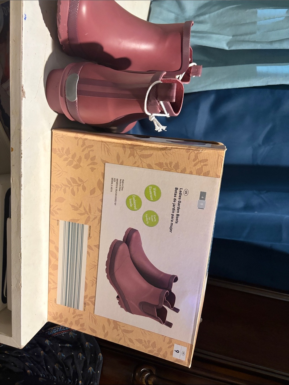 Mauve Pink Waterproof Rain Chelsea Boots